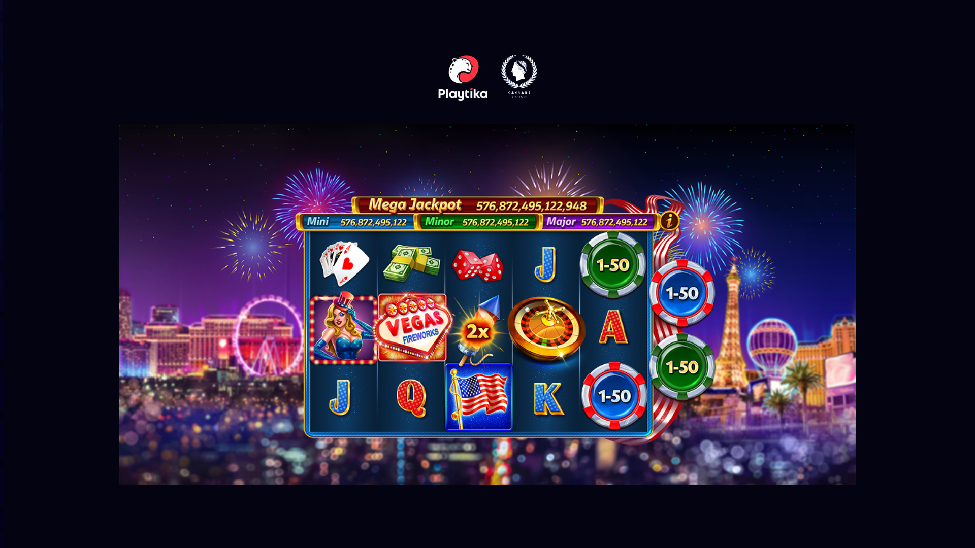 Caesars Casino — Vegas slot art 1